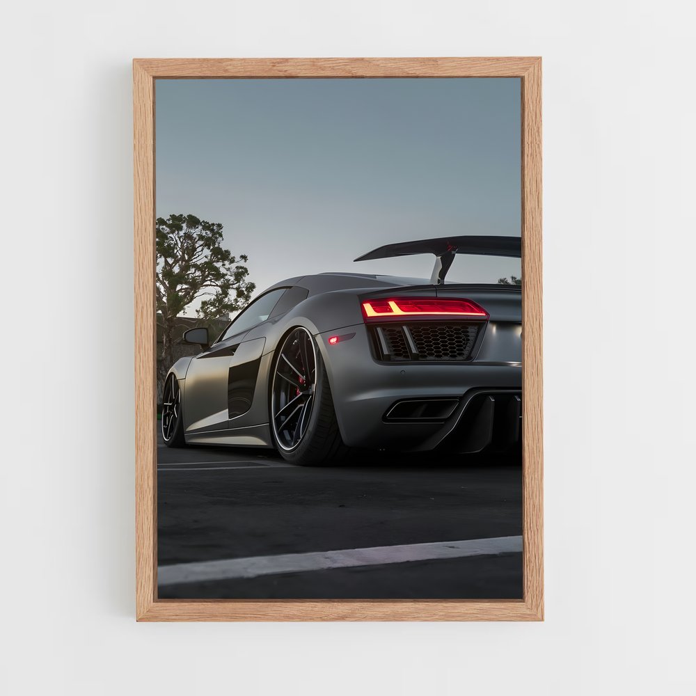 Poster Vitesse Grise – affiche Audi (vue 4)